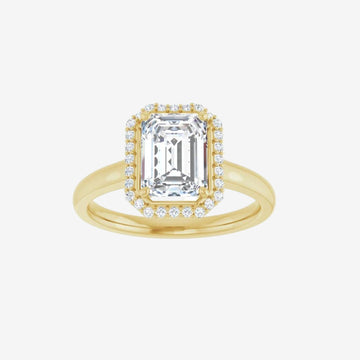 Emerald Halo-Style Engagement