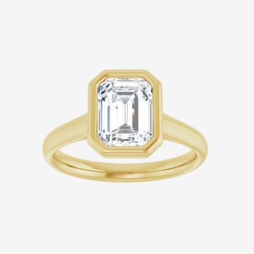 Emerald Bezel Solitaire