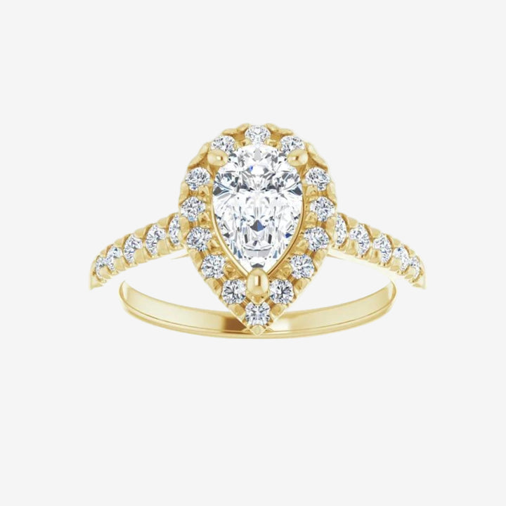 Pear Classic Lab Diamond Engagement Ring