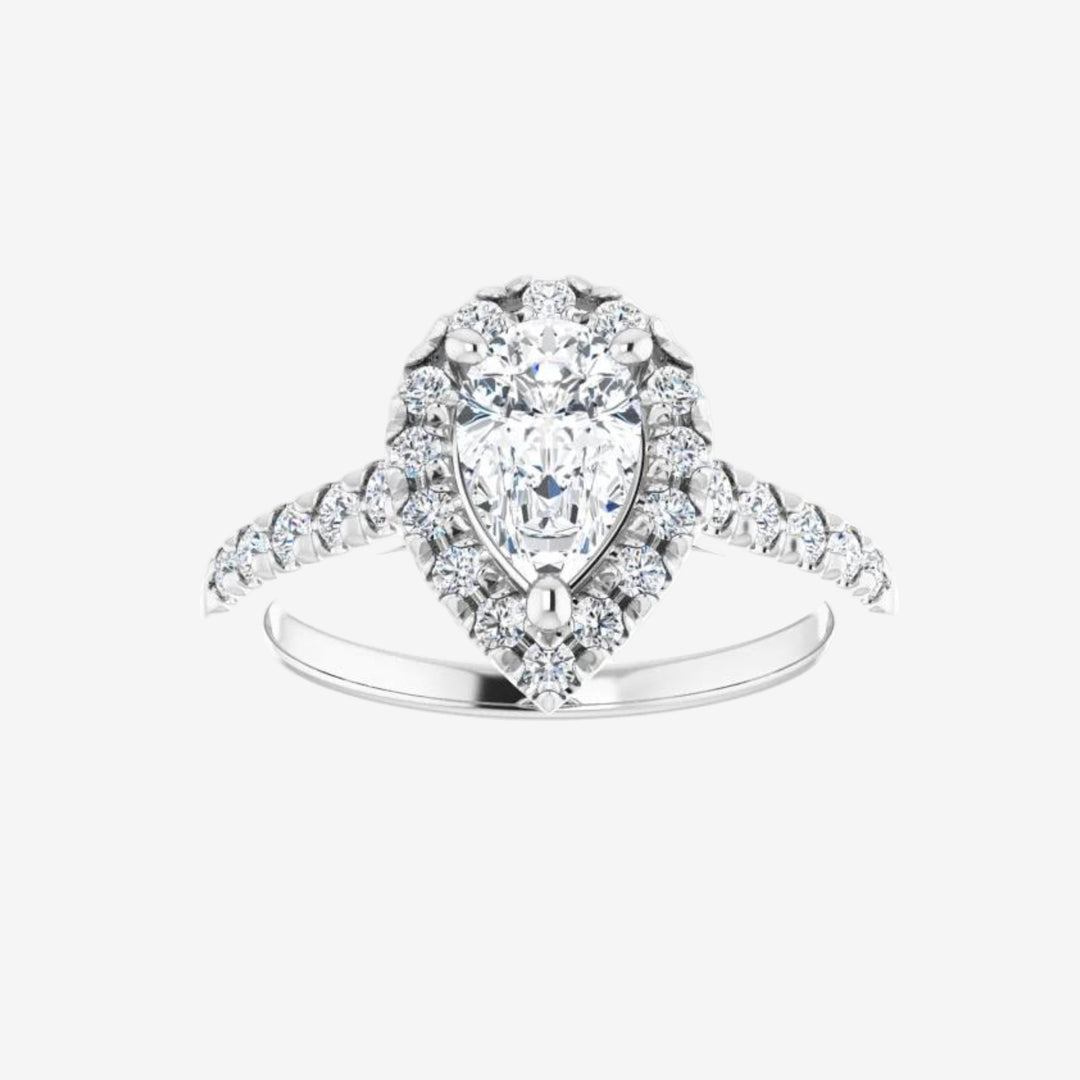 Pear Classic Lab Diamond Engagement Ring