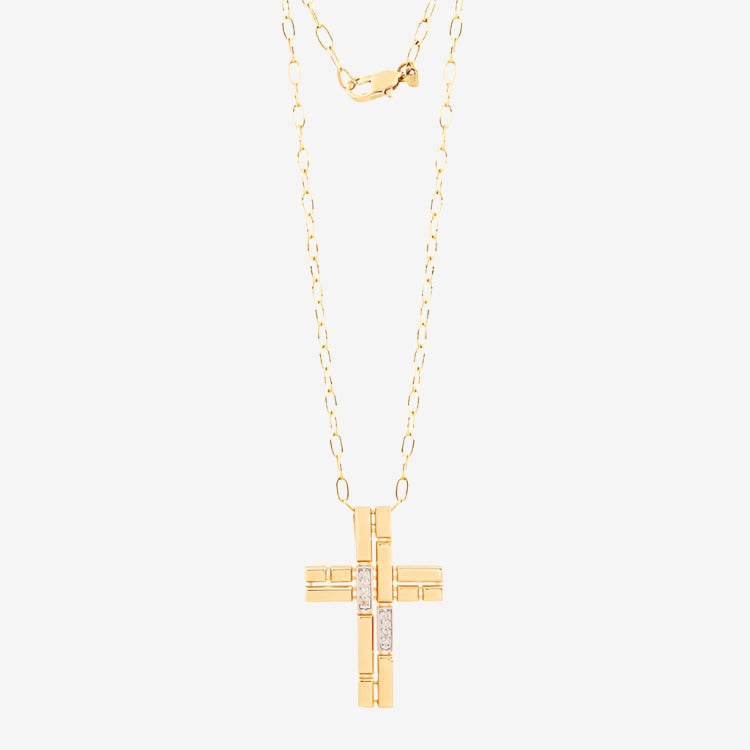 18k Gold Cross Necklace