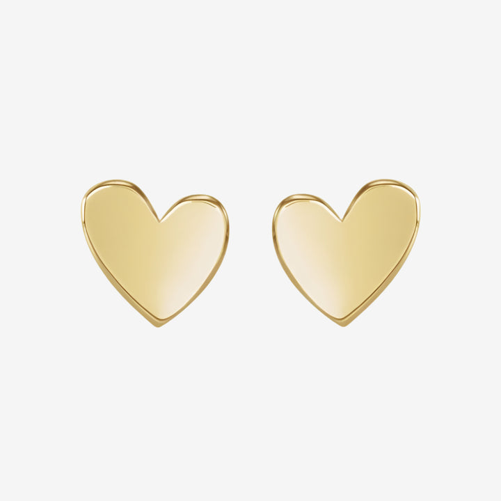 Asymmetrical Heart Earrings