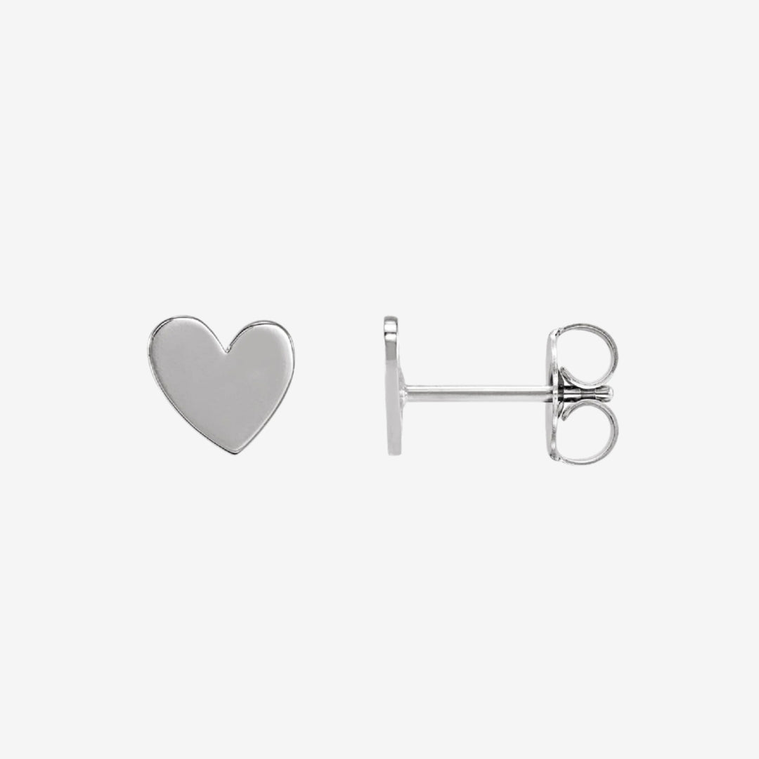 Asymmetrical Heart Earrings