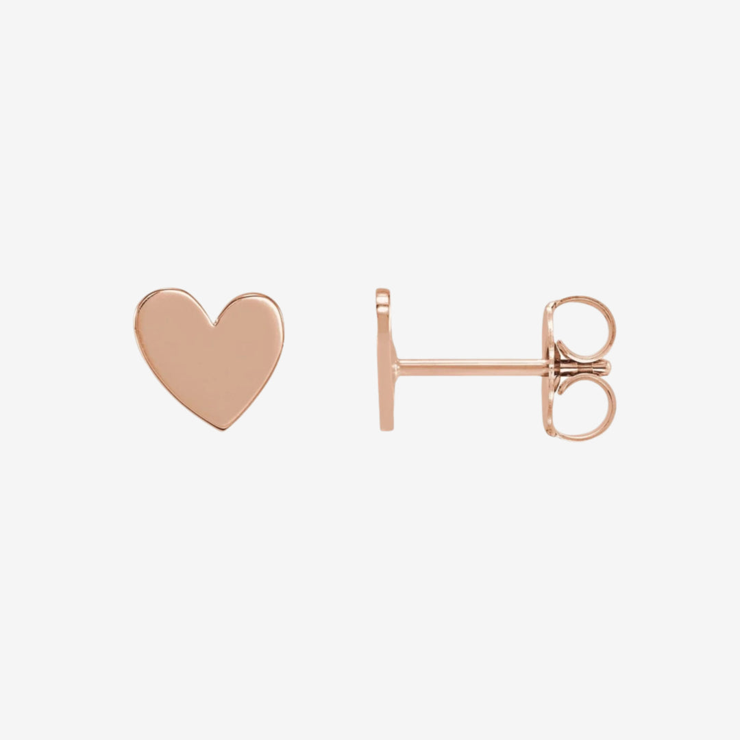 Asymmetrical Heart Earrings