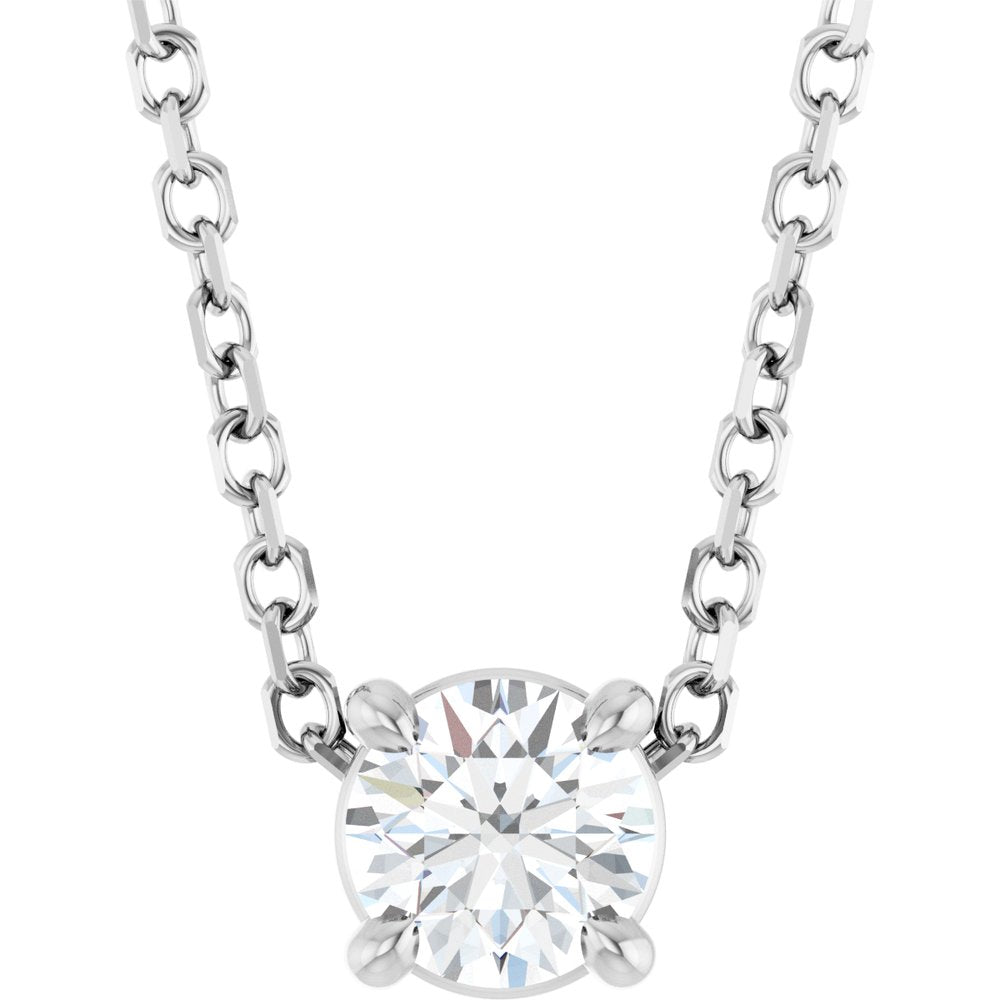 Gold Diamond Point of Light Necklace