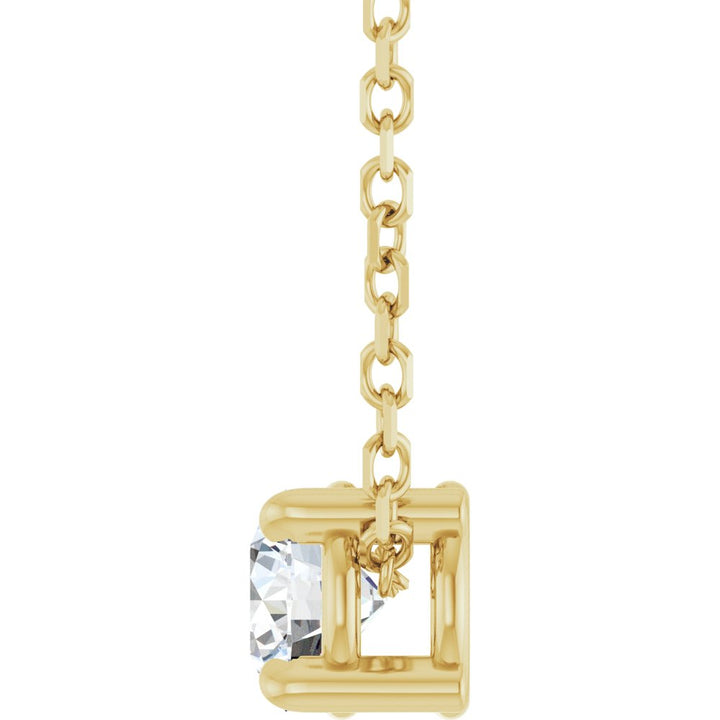 Gold Diamond Point of Light Necklace