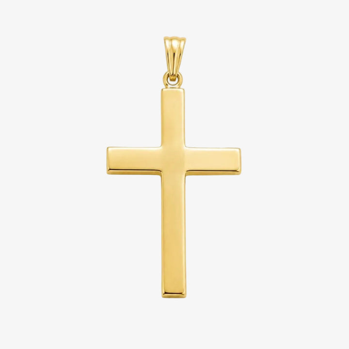 14k Yellow Gold Hollow cross