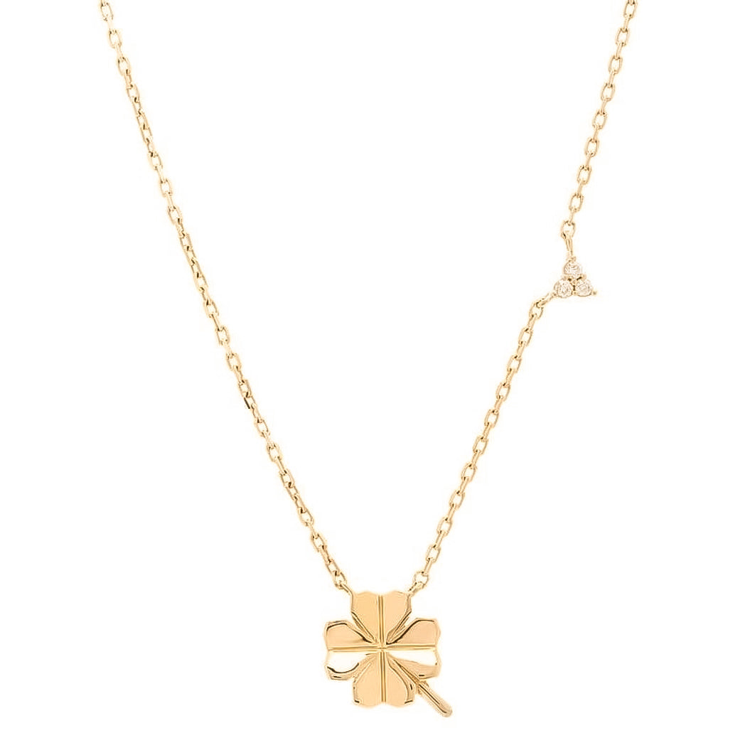 Clover Necklace 18k Gold