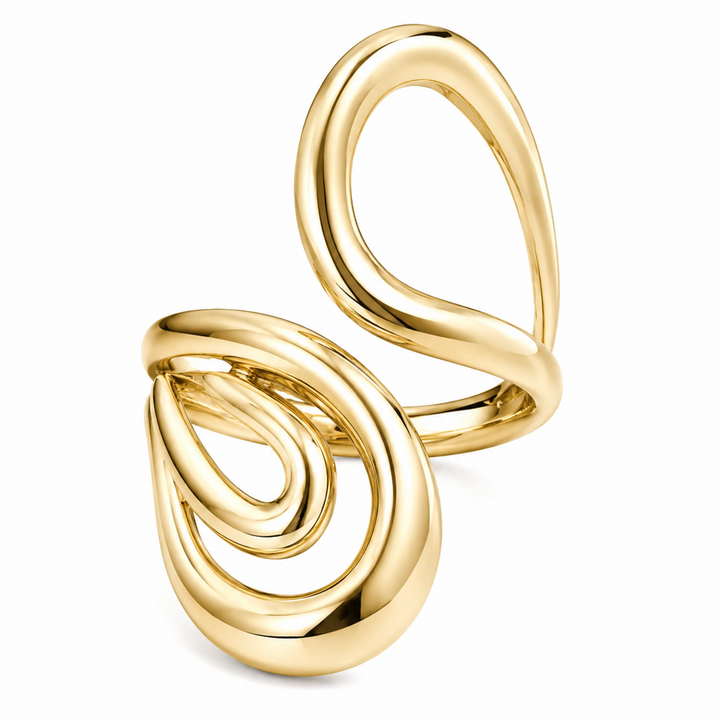 18k Gold Curves Ring