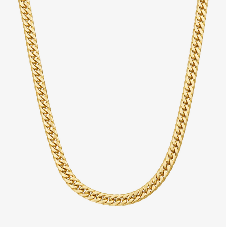 18k Yellow Gold Miami Cuban Link Chain – 4mm