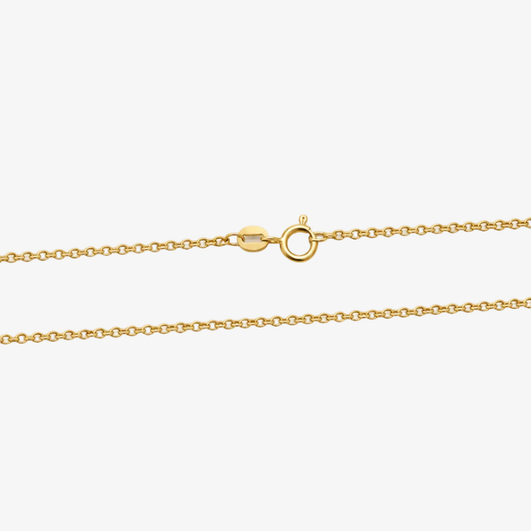 Collar Punto de Luz en Oro 18k - Tamaño: 20 Pulgadas - Piedras: 1 Moissanita - Metal: Oro Amarillo 18k