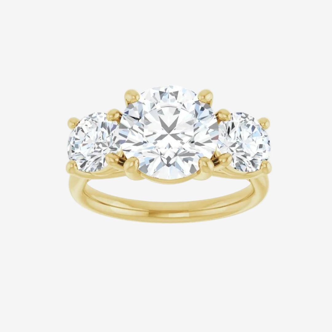 Engagement Ring Orchid Solid Gold