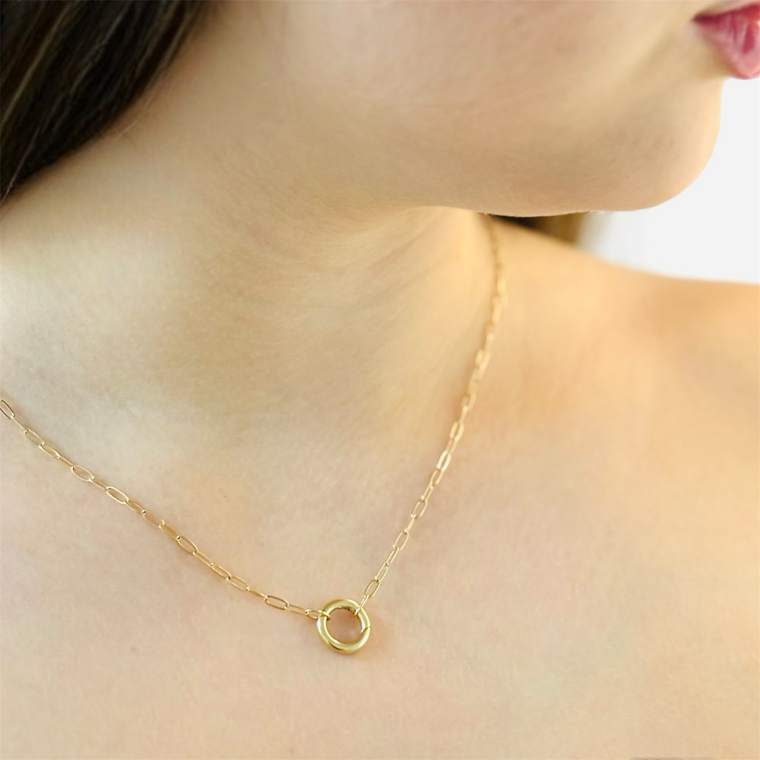 Circle Charm Elegant Necklace