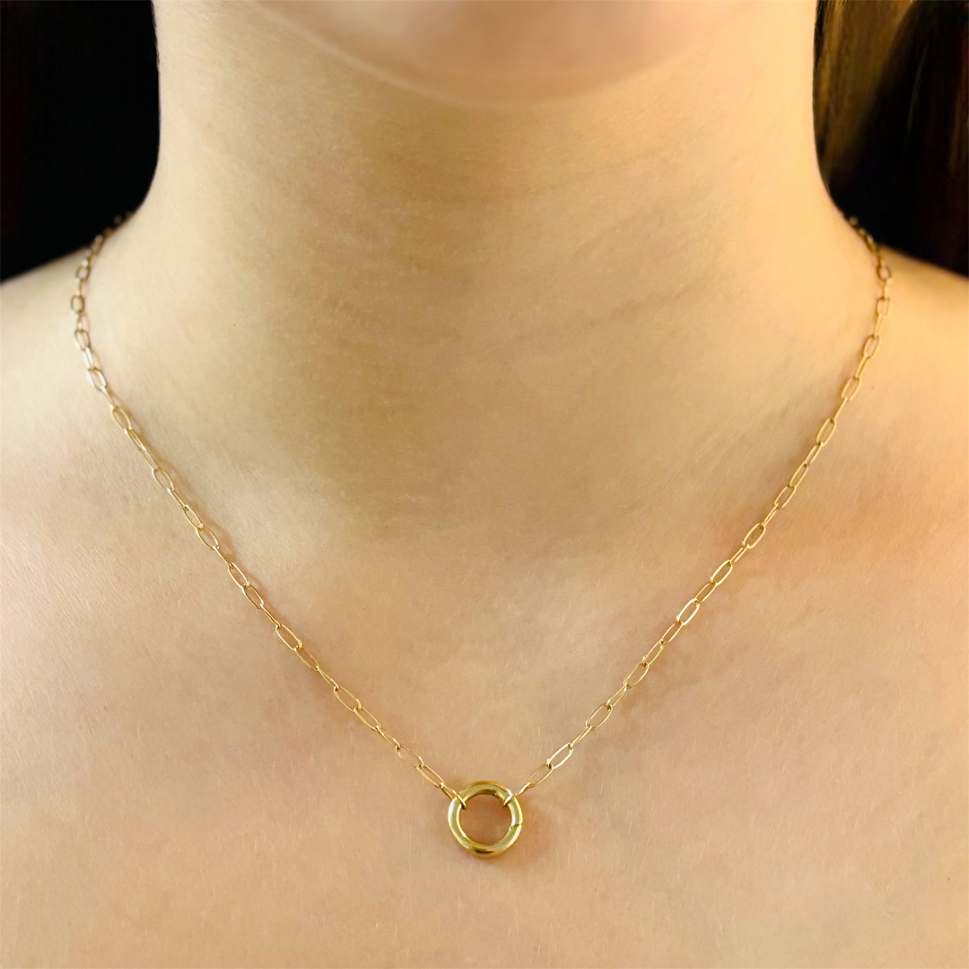 Circle Charm Elegant Necklace