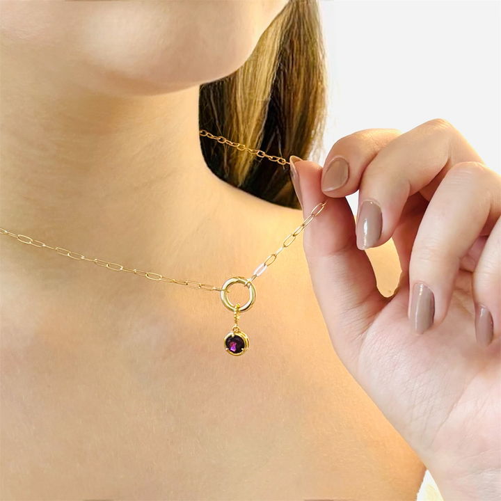 Circle Charm Elegant Necklace