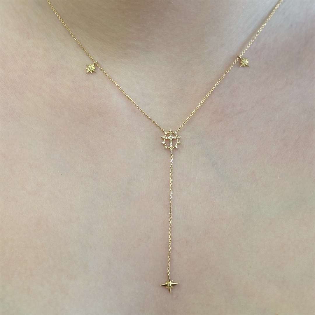 18k Gold Star Necklace