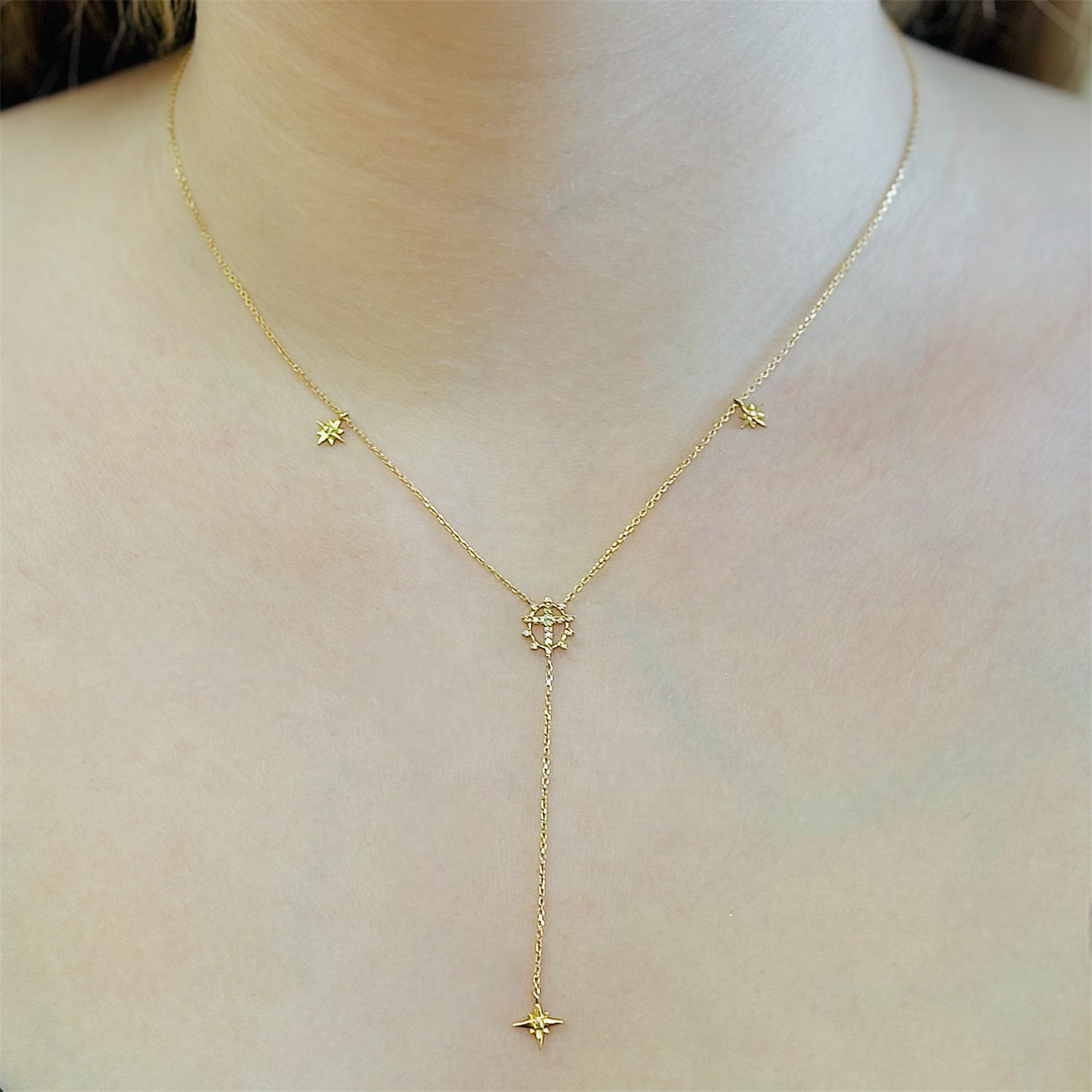18k Gold Star Necklace