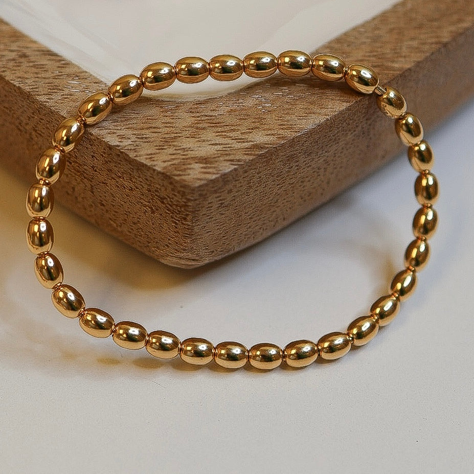 Flexible Ball Bracelet 18k Solid Gold