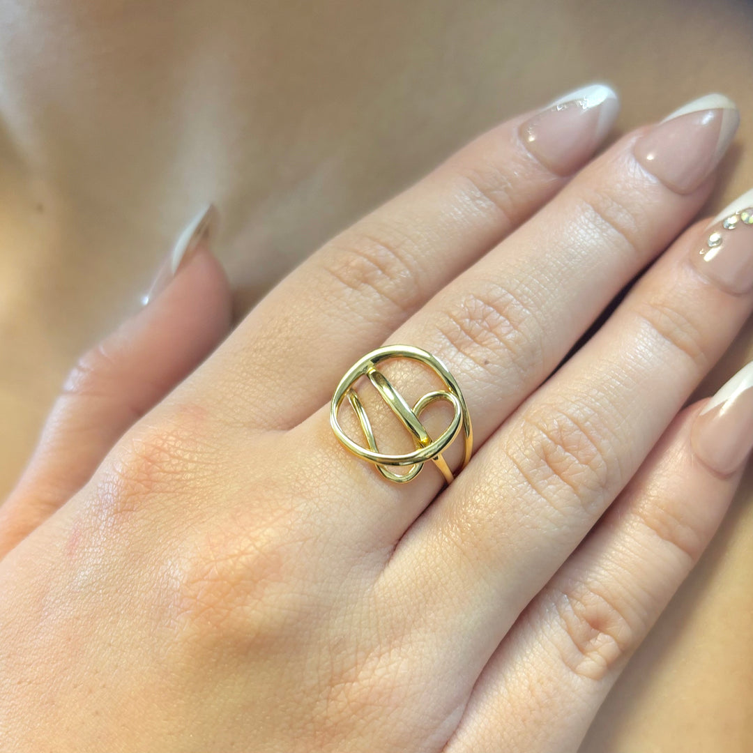 Intertwined Gold 18k Ring