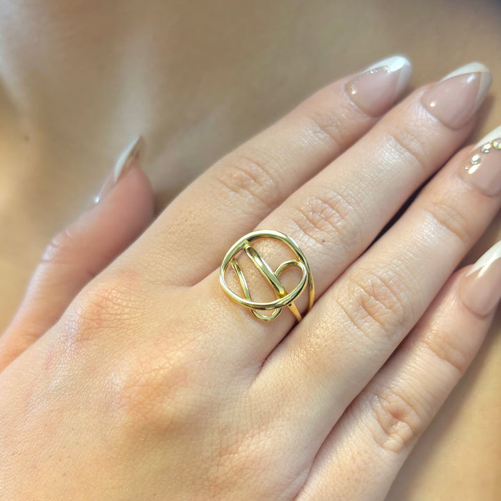 Intertwined Gold 18k Ring