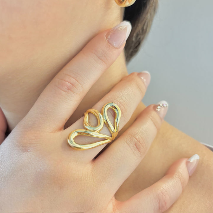 18k Gold Contour Ring