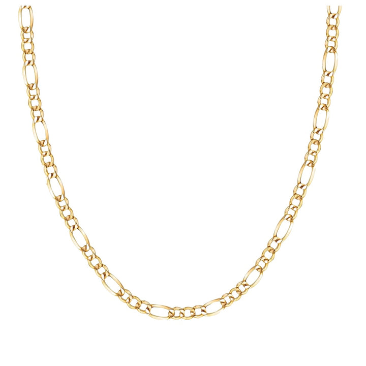 18k Gold Figaro Chain Necklace