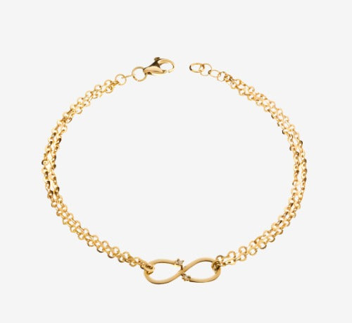 18k Infinity Gold Bracelet