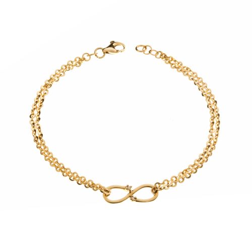 18k Infinity Gold Bracelet