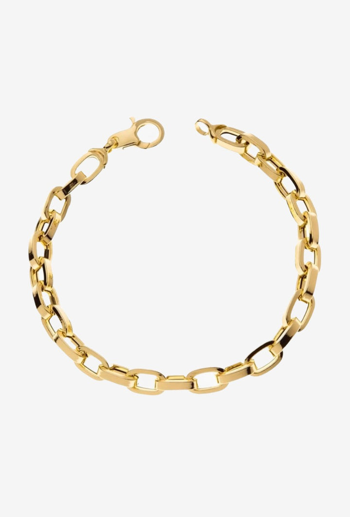 Men's Open Links Bracelet 18k Gold
