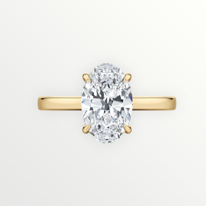 3 CT’s Lab Grown Oval engagement ring