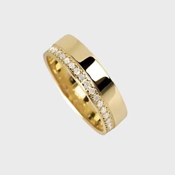 Alianza de boda de oro de 18 quilates - Piedras: - Color: Amarillo - Metal: Oro de 18 quilates