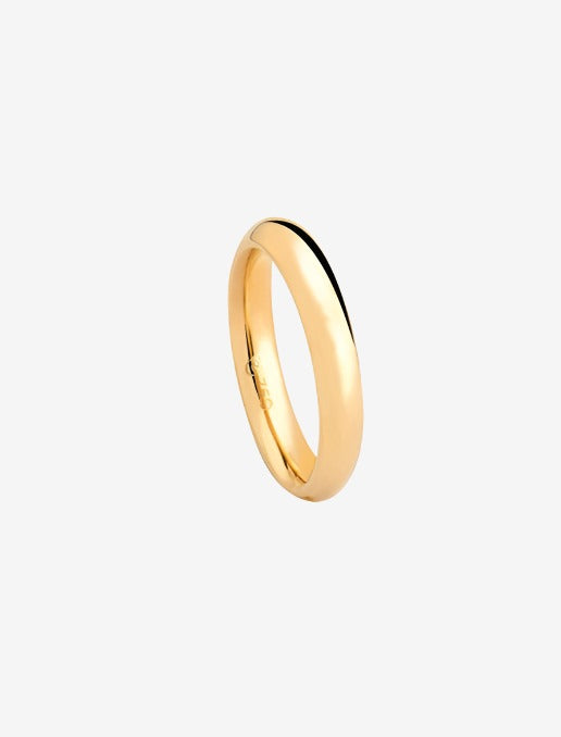 Anatomical 18k Gold Wedding Ring