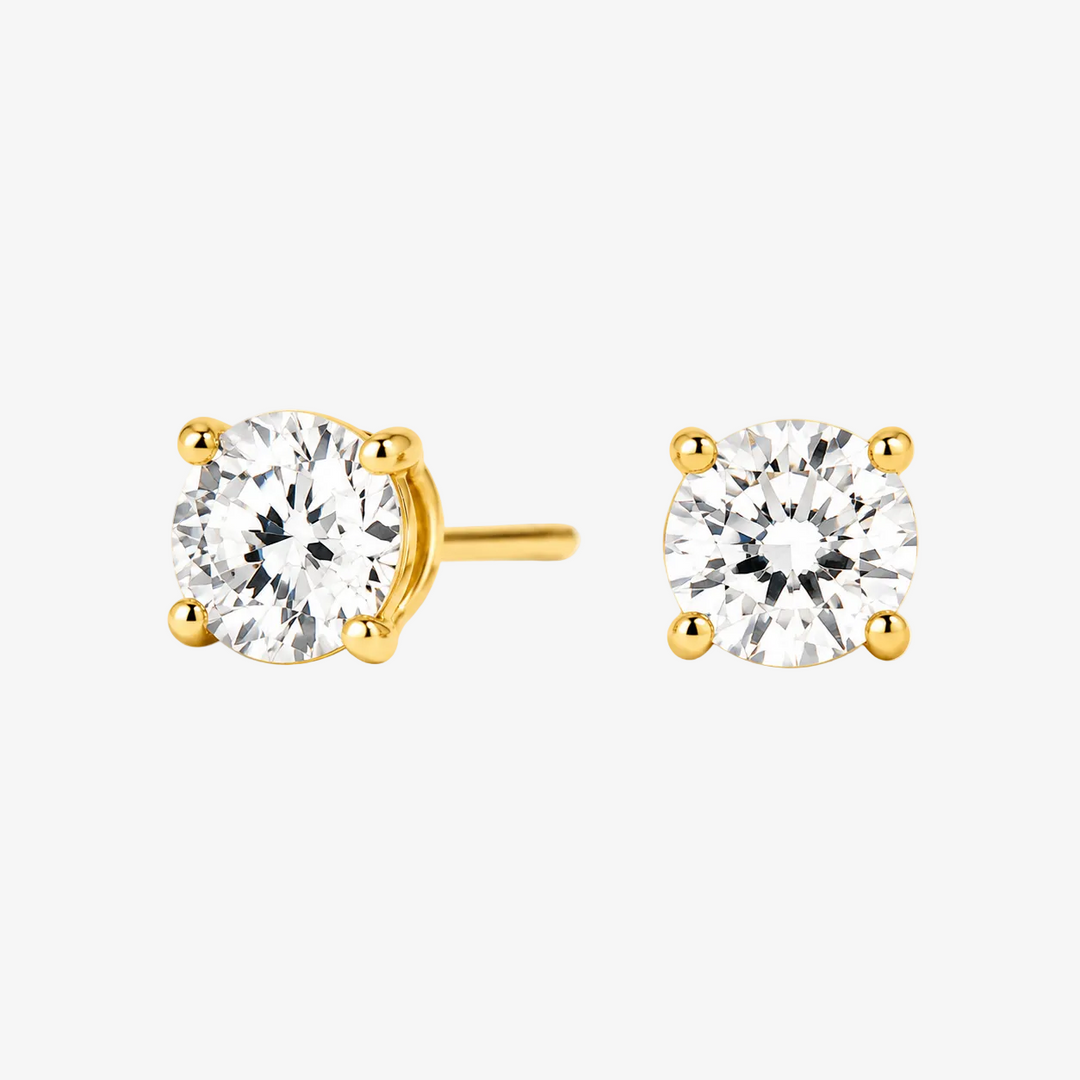 3 ctw Round Colorless Lab Grown Diamond Certified Stud Earrings, E, VS1 | IGI Certified