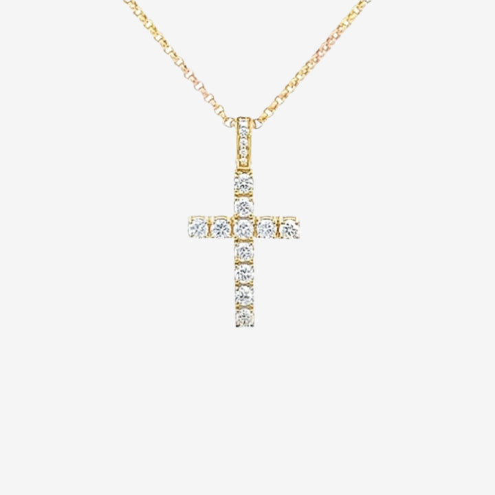 18k Gold Cross Necklace