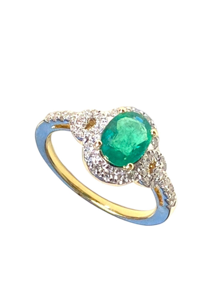 14k Gold Emerald Ring