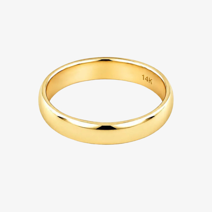 14k Yellow Gold Classic Wedding Band