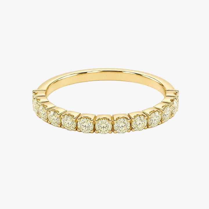 18k Yellow Gold Wedding Band -  Fancy Yellow Diamonds