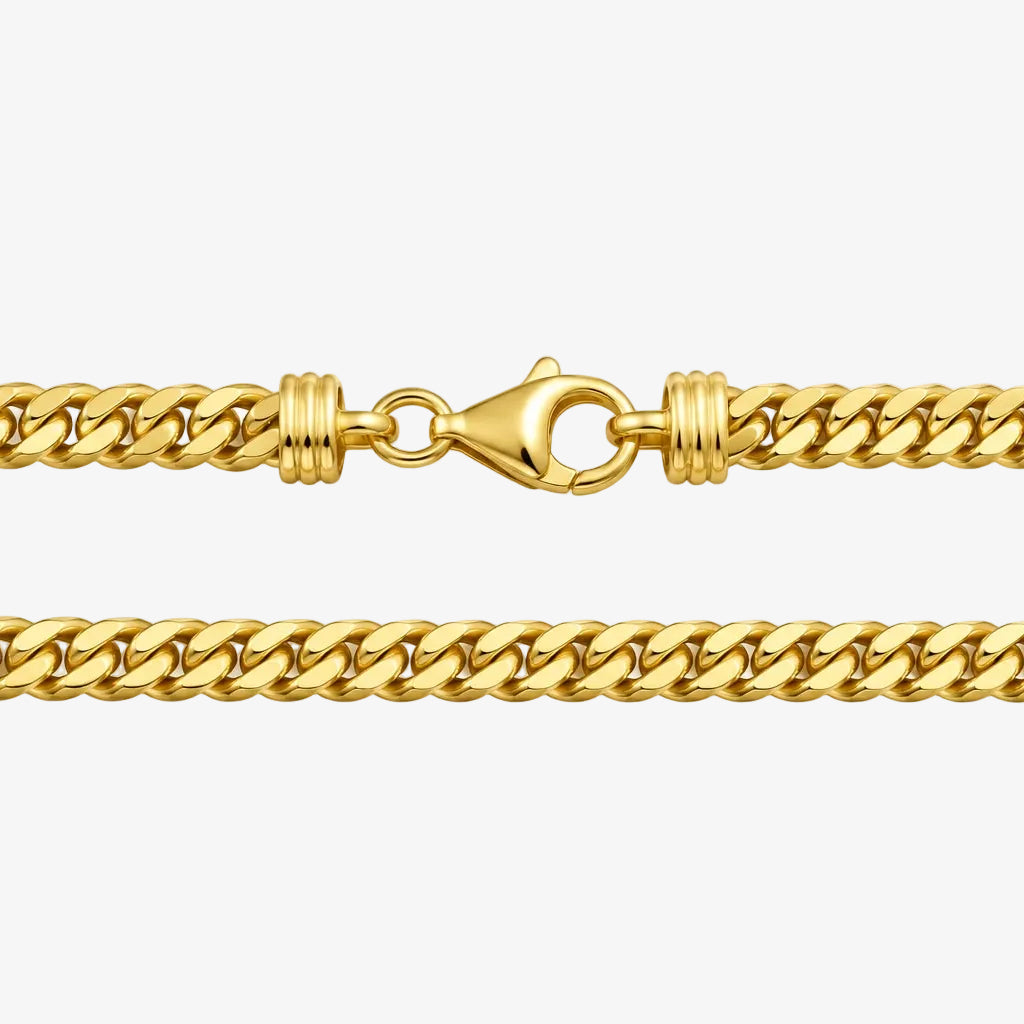 18k Yellow Gold Miami Cuban Link Chain – 4mm