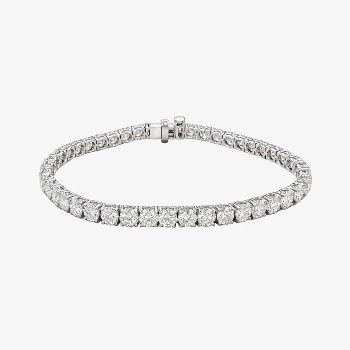 14K White Gold 10ct Lab Diamond Tennis Bracelet