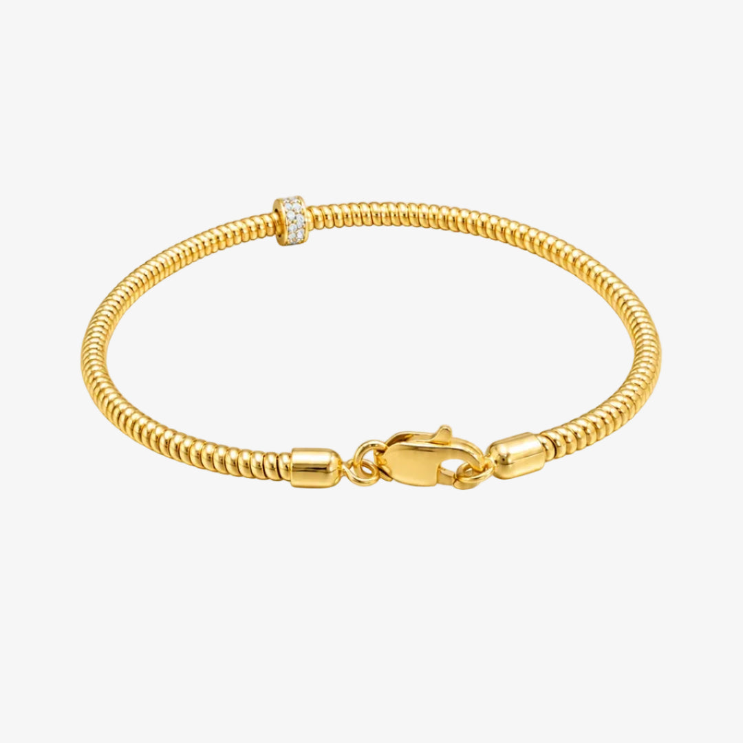 Pulseira em ouro 18k - Largura do produto: tubo de 2,4 mm - Metal: ouro 18k
