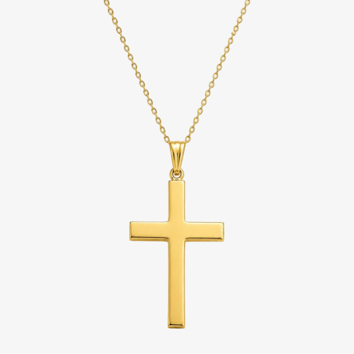 14k Yellow Gold Hollow cross