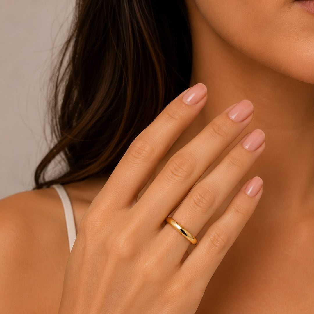 14k Yellow Gold Classic Wedding Band