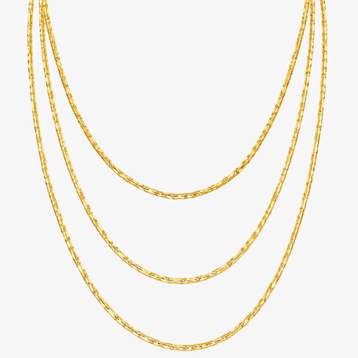 Colar Canutilho em Ouro Branco 18k