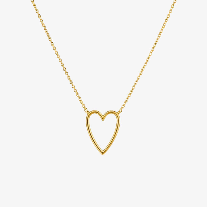 18k Gold Heart Necklace