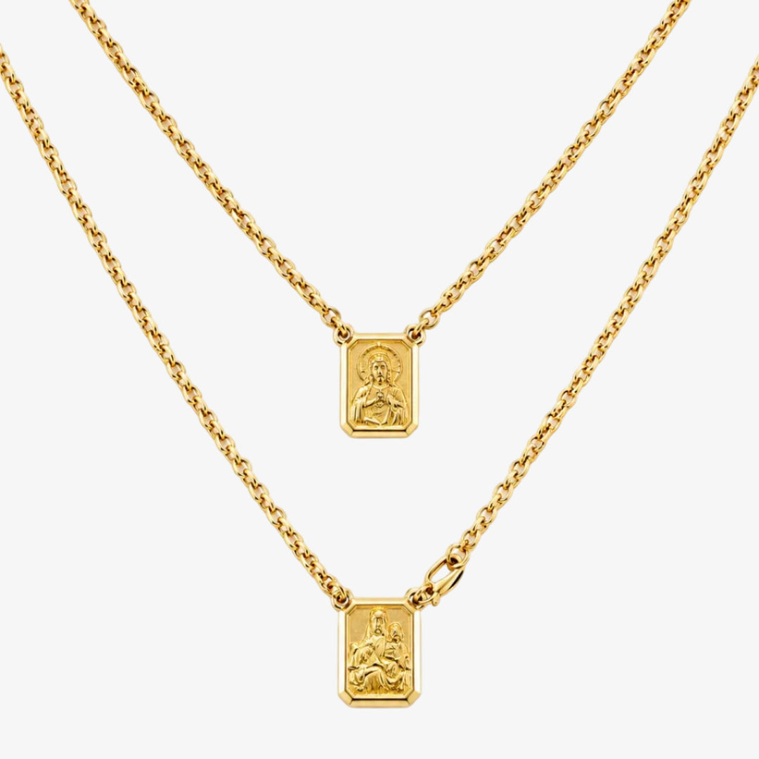 18k Yellow Gold Small Scapular