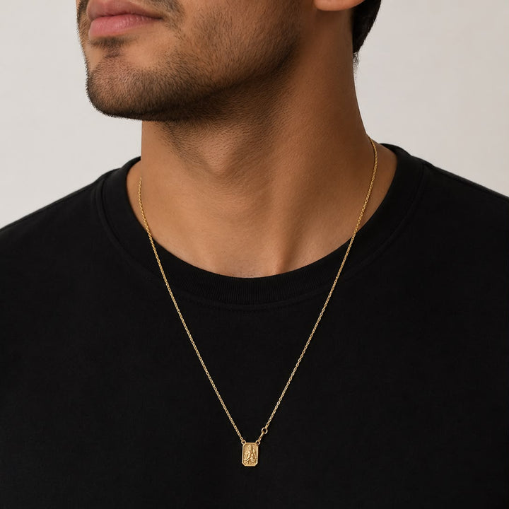 18k Yellow Gold Small Scapular