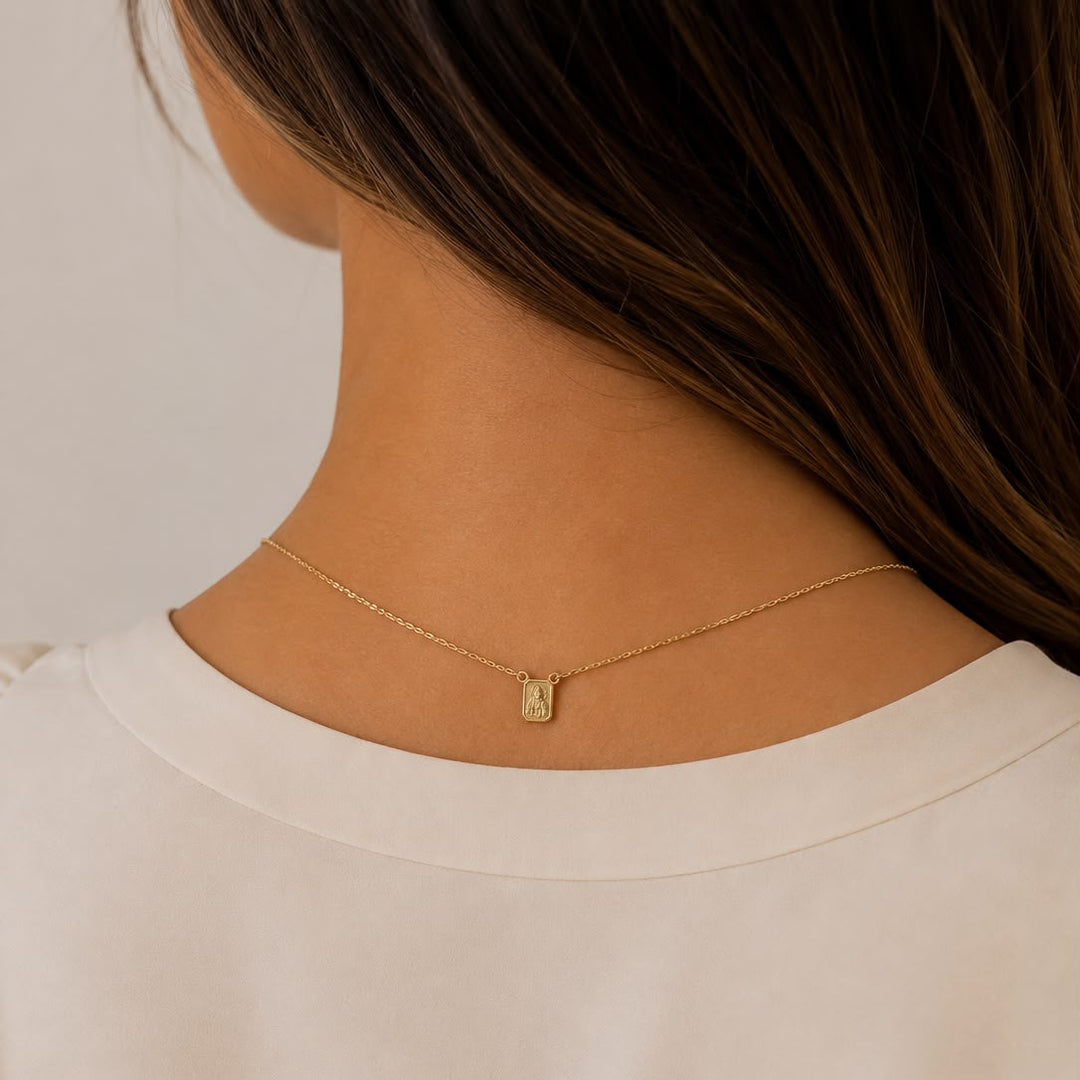 18k Yellow Gold Small Scapular