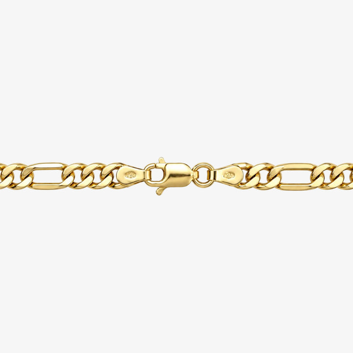 18K Yellow Gold Figaro Link Bracelet
