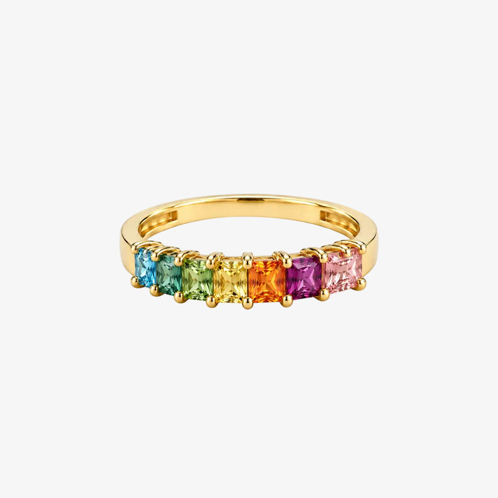 18K Yellow Gold Colored Topaz Ring