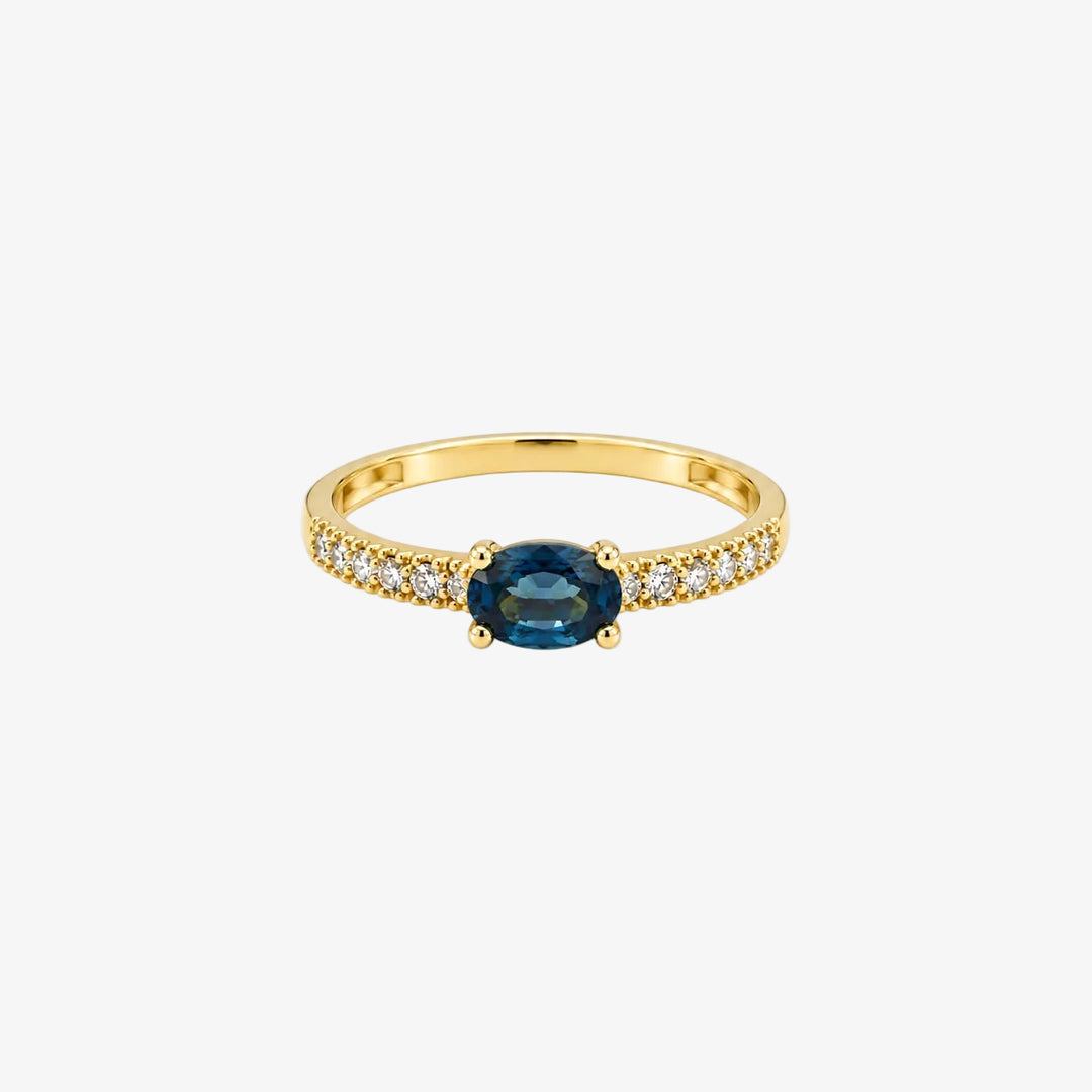 Anel de Safira em Ouro 18k